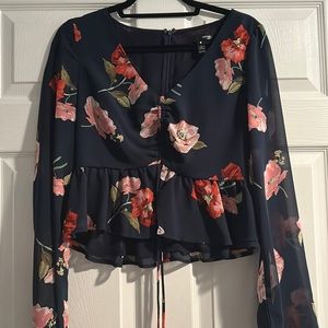 Floral Flowy Tie Top from Aqua